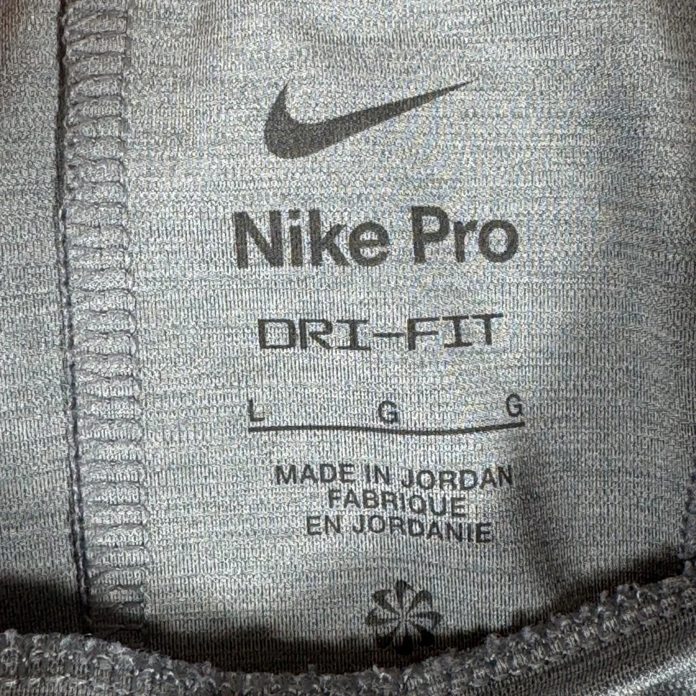 Nike Pro Dri-FIT Womens Tank Top Grey Heather Crop Racerback DD6426-084 Large - Picture 4 of 8